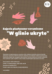 Zajęcia ceramiczno-plastyczne - plakat