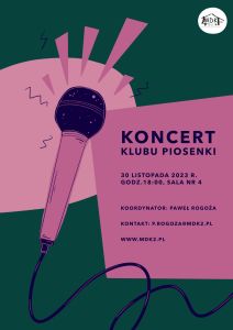 Koncert Klubu Piosenki - plakat