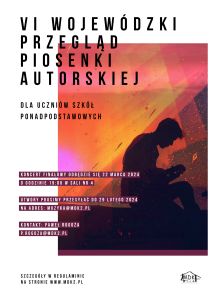 VI Wojewódzki Przegląd Piosenki Autorskiej - plakat