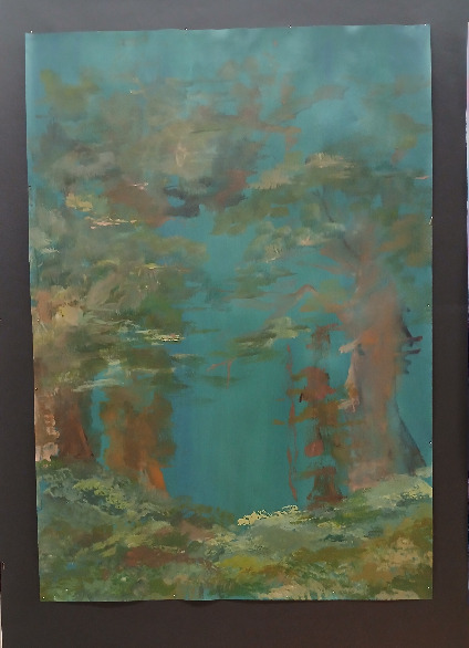 Zdjęcie przedstawia jedną z prac uczestników Koła Plastycznego START ART - MOC KOLORÓW.