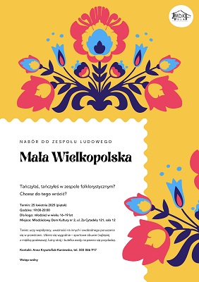 mała wielkopolska - nabór - plakat informacyjny