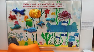 Zdjęcie przedstawia pracę uczestnika Koła plastycznego SZTUCZKI