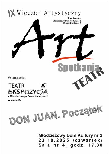 Art spotkania - plakat informacyjny