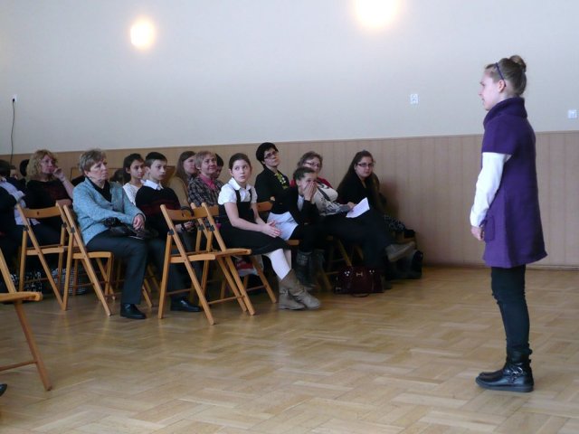 8.03.2013 Półfinał - XXVIII Wojewódzki Konkurs Recytatorski, kat.kl.IV-VI