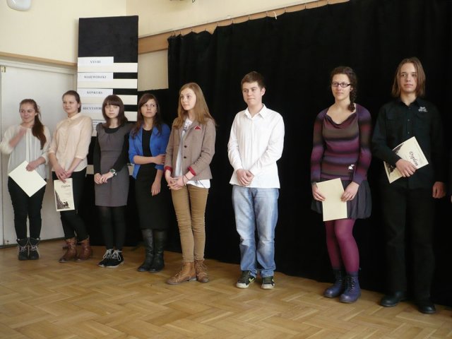 22.03.2013 Półfinał - XXVIII Wojewódzki Konkurs Recytatorski, kat. gimnazja