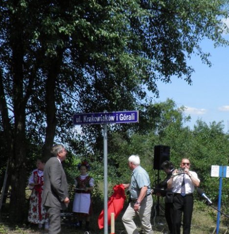 Nadanie nazwy ulicy im. Krakowiaków i Górali w Morasku w dniu 2 lipca 2012 r.