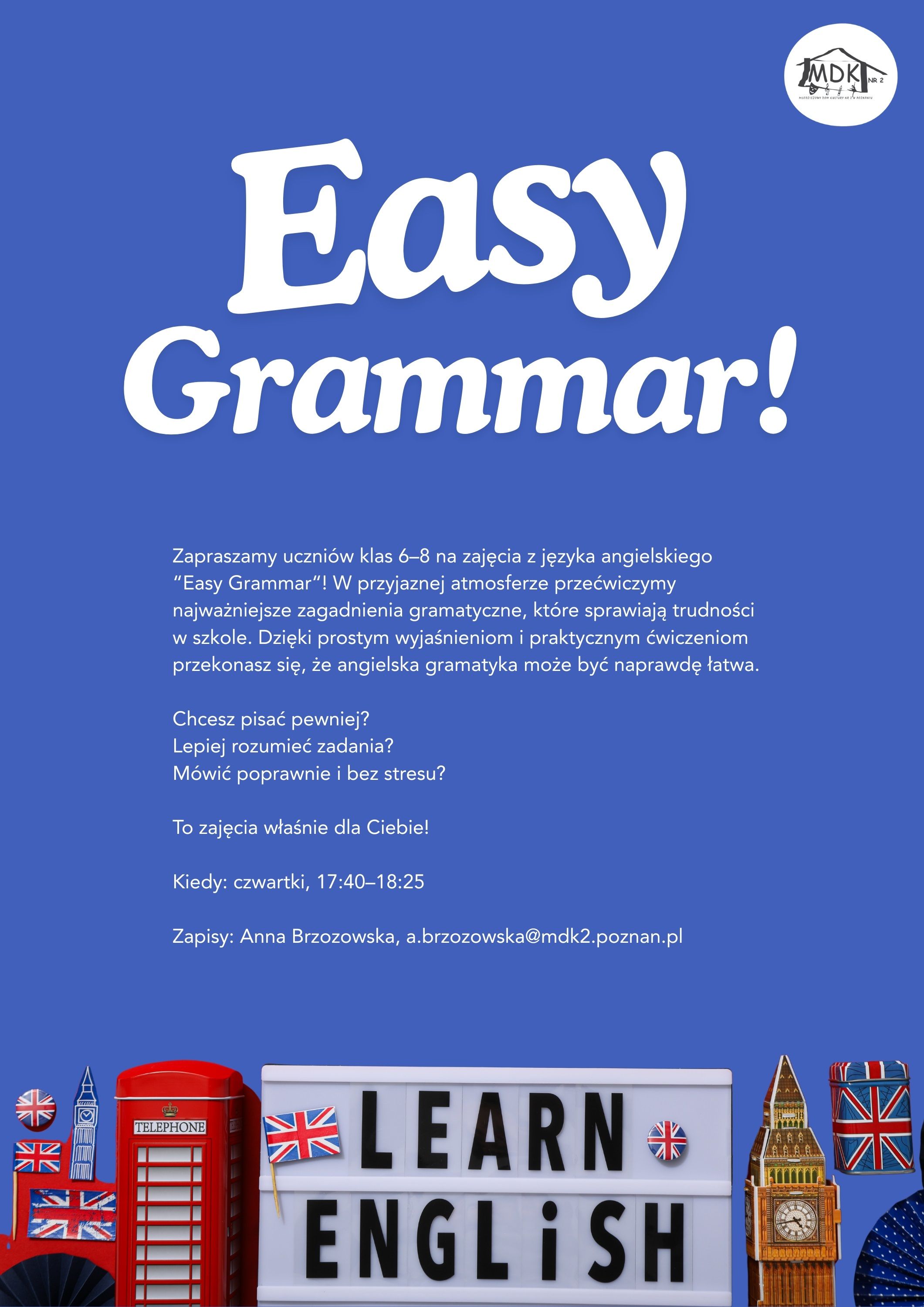 Zajęcia z języka angielskiego "Easy Grammar"